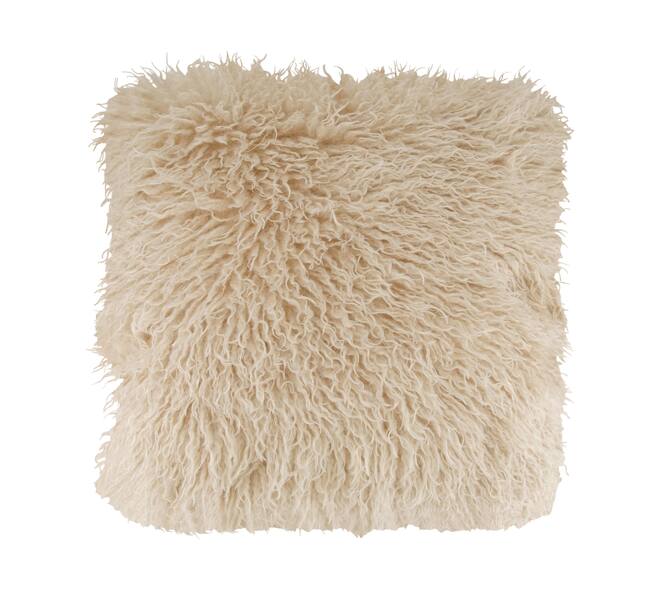 Cushion faux fur polyester 45x45x8cm