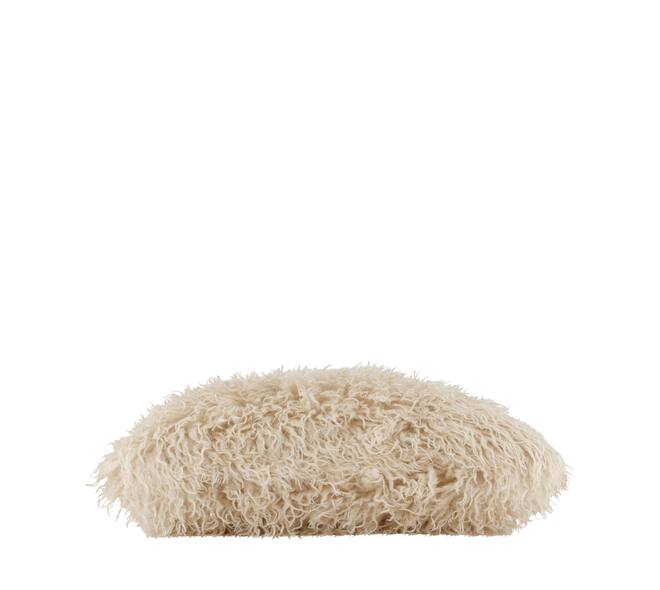 Cushion faux fur polyester 45x45x8cm