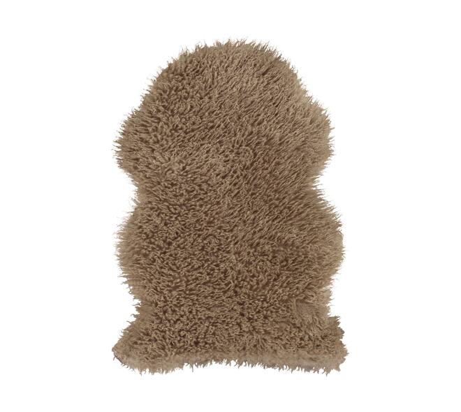 Skin faux fur polyester 60x90x5cm Grey