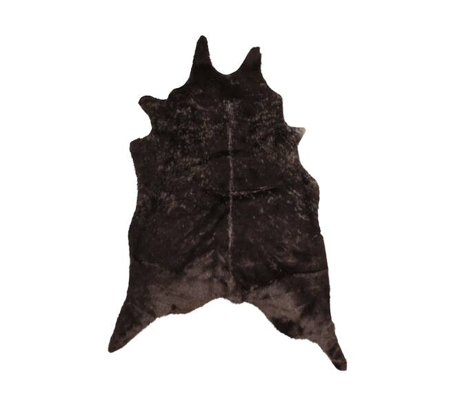 Skin deer fur polyester 95x120x5cm Mixed grey