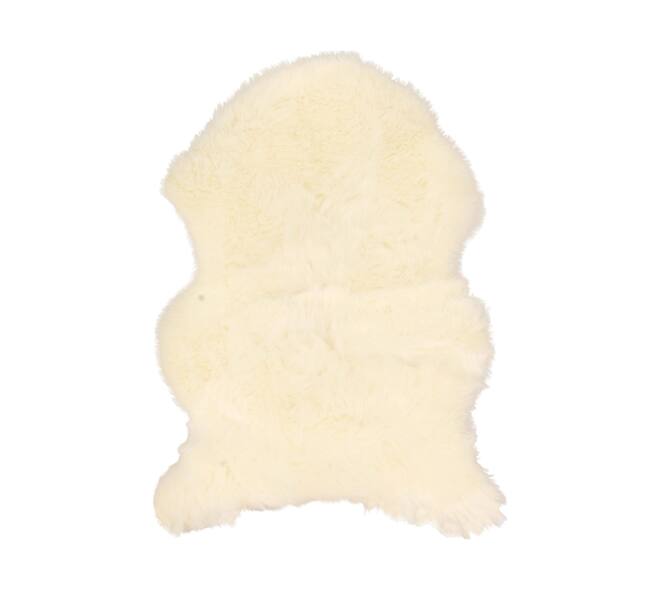 Skin faux fur polyester 60x90x5cm Off white