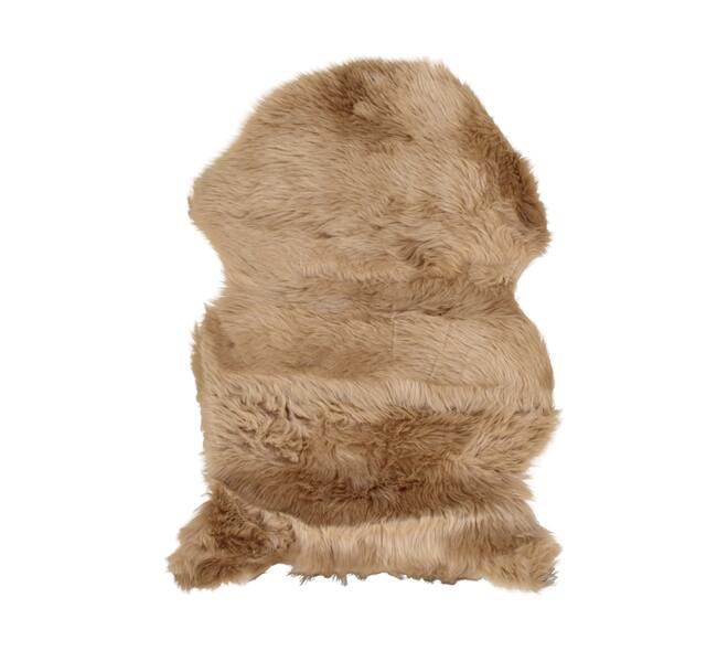 Skin faux fur polyester 60x90x5cm Taupe
