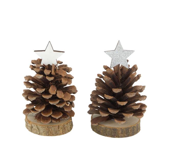 Figurine pinecone 7x7x12cm C/2
