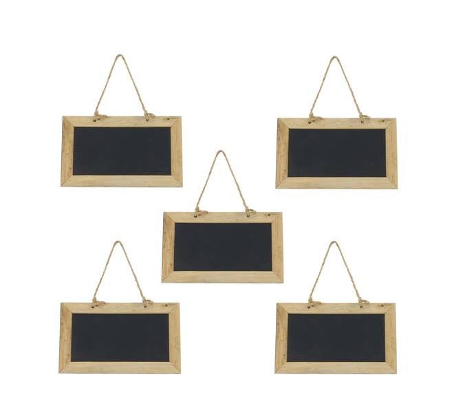 Sign blackboard mdf with hanger 20x12x0.8cm 5pc