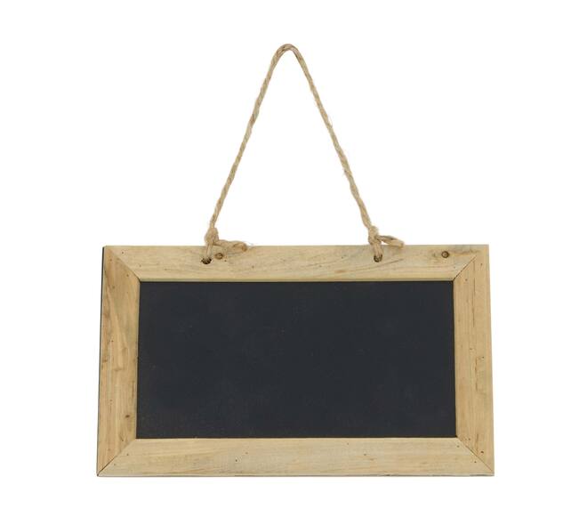 Sign blackboard mdf with hanger 20x12x0.8cm 5pc