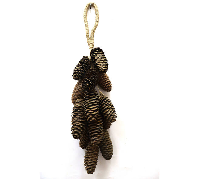 Hanger rai cone nature 60x15x12cm Natural 15pc