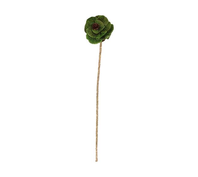 Fleur champignon éponge nature 70x15x15cm vert
