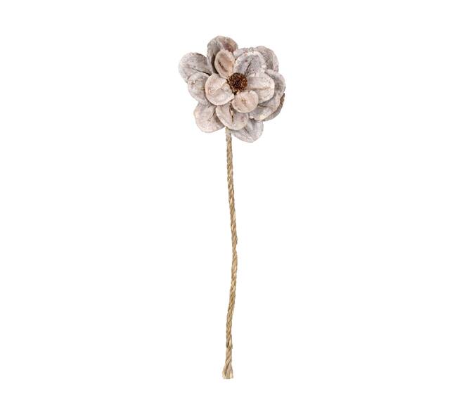 Flower jacaranda nature 70x15x15cm White-wash
