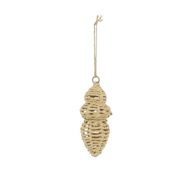 Hanger ornament paper rope 7x7x18cm