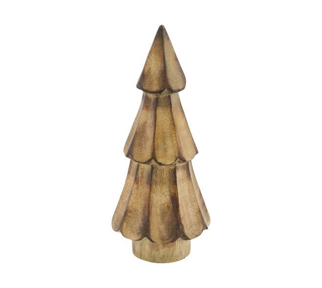 tatue tree mango wood 7x7x18cm - Natural