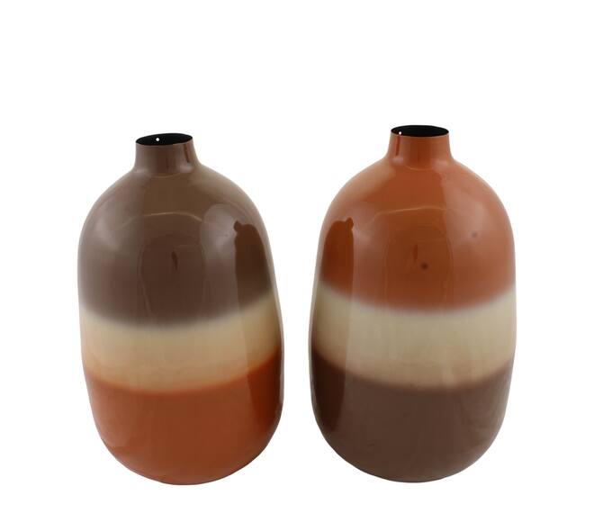 Flasche Metall 22.5x38cm 2 färben