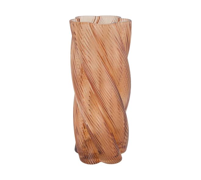 Vase Glas 12.5x31cm terrakotta