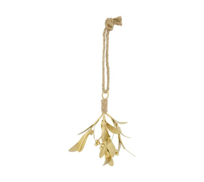 Hanger mistletoe metal 13x13x18cm