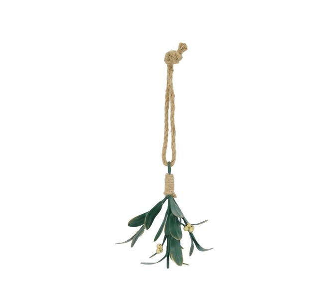 Hanger mistletoe metal 13x13x18cm
