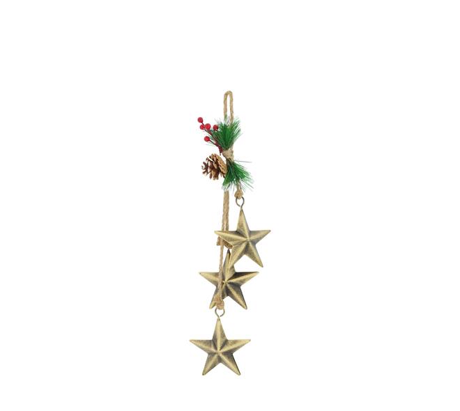 Hanger star metal 12x5x50cm