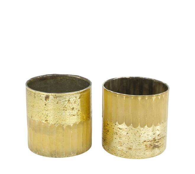 Tealight holder round glass 10x10x10cm C/2