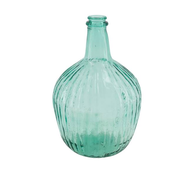 Bottle recycled glass 19x19x31cm - Transparent