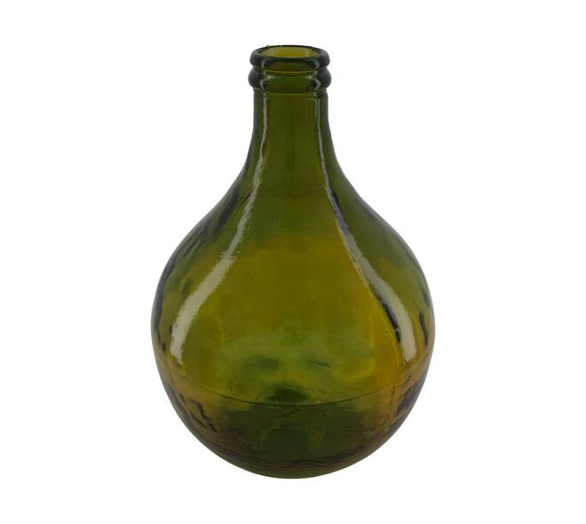 Bottle recycled glass 30x30x44cm - Orange