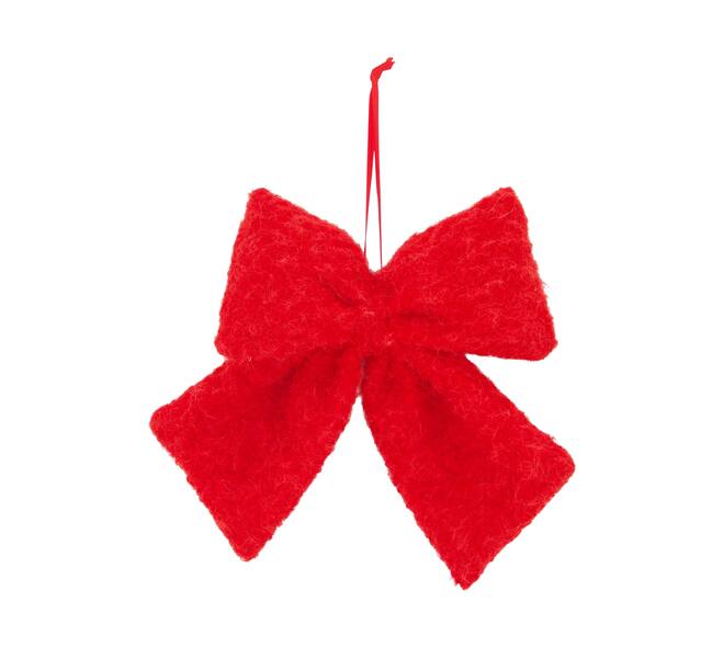 Hanger bow fabric 20x24x3cm - Red