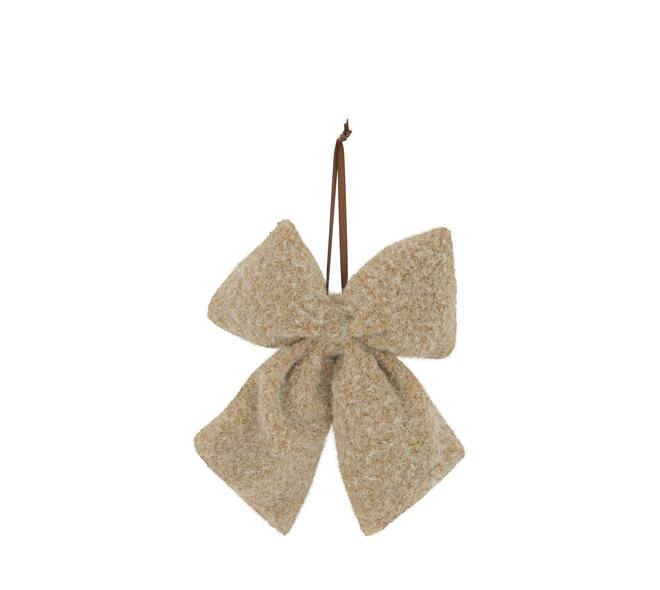 Hanger bow fabric 20x24x3cm - Brown