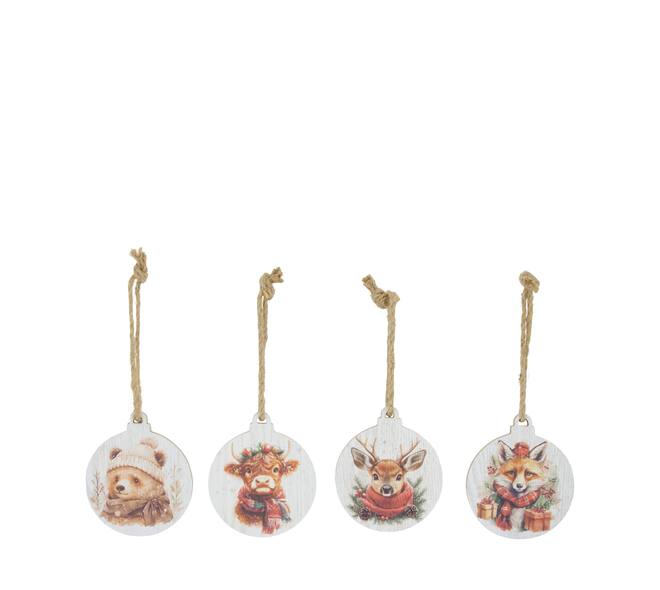 Hanger round animal mdf 13.5x0.9x16cm A4 - Multi