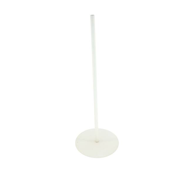 Flower base metal 18x18x49cm - White
