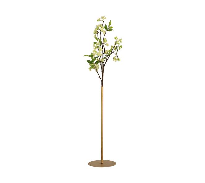 Flower base metal 18x49cm Gold