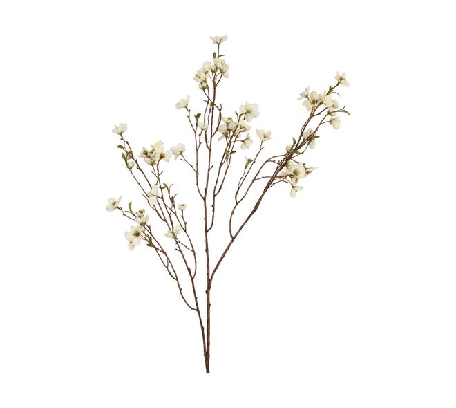 Flower cherry blossom artificial 100x32x8cm - White