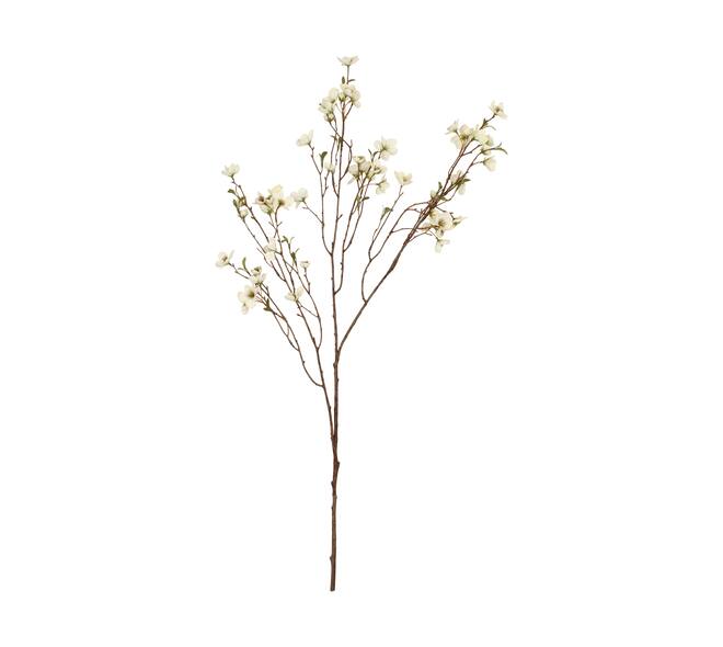 Flower cherry blossom artificial 100x32x8cm - White