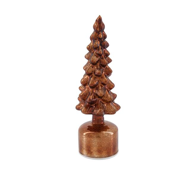 Statue tree rotatable with led glass 9x9x28cm
