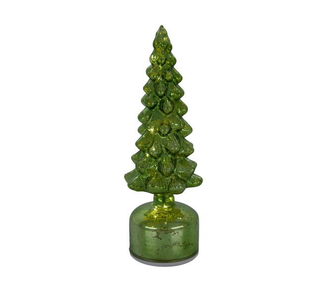 Statue tree rotatable with led glass 9x9x28cm