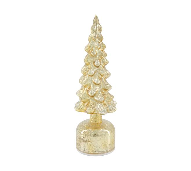 Statue tree rotatable with led glass 9x9x28cm
