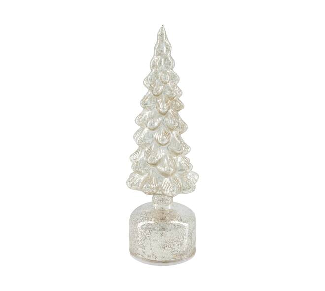 Statue tree rotatable with led glass 9x9x28cm