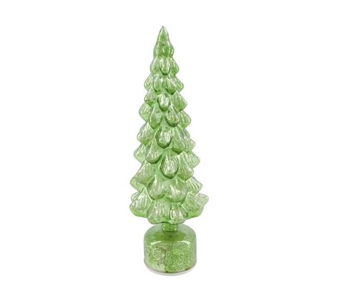 Statue tree rotatable with led glass 10x10x38cm