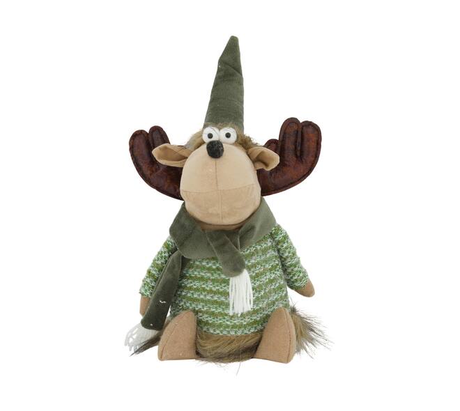 Figurine reindeer fabric 16x16x32cm - Multi