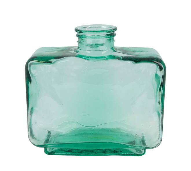 Vase recycled glass 23x11.5x22.5cm - Transparent