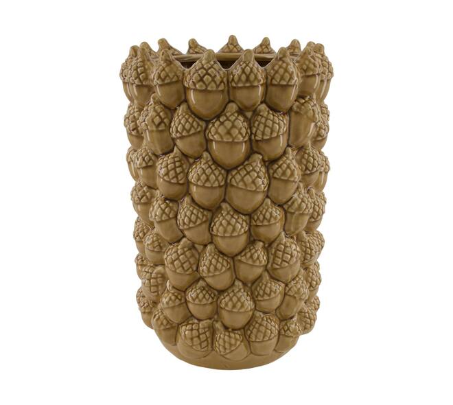 Vase pinecone ceramic 23x23x36cm - Brown