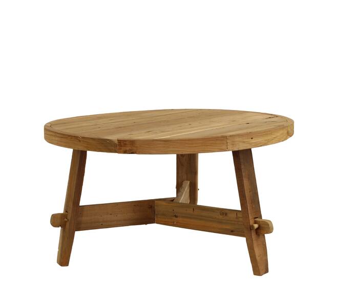 Side table round teak wood 78x78x43cm