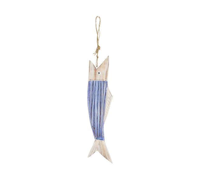 Hanger fish albizia wood 9x2.5x38cm