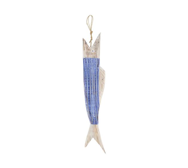 Hanger fish albizia wood 11x2.5x58cm
