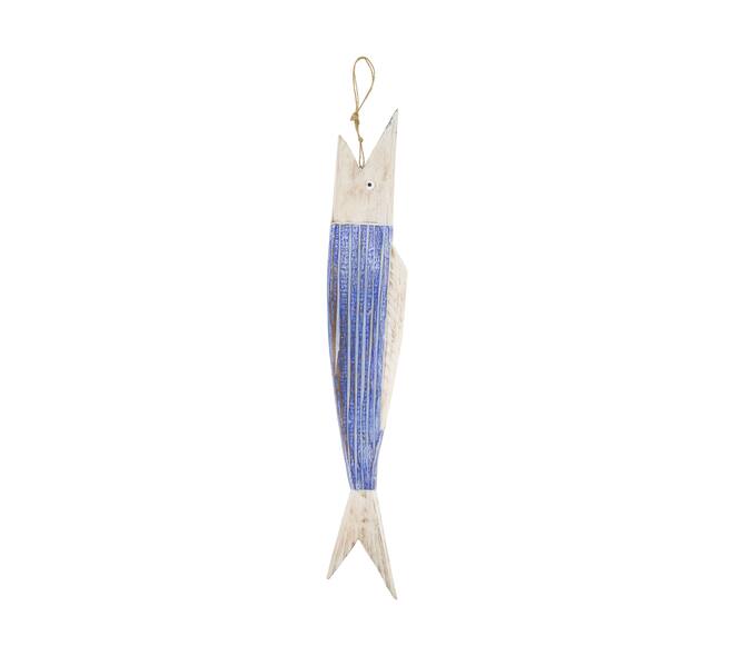 Hanger fish albizia wood 13x2.5x78cm