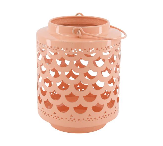 Lantern round metal 14.5x14.5x18cm