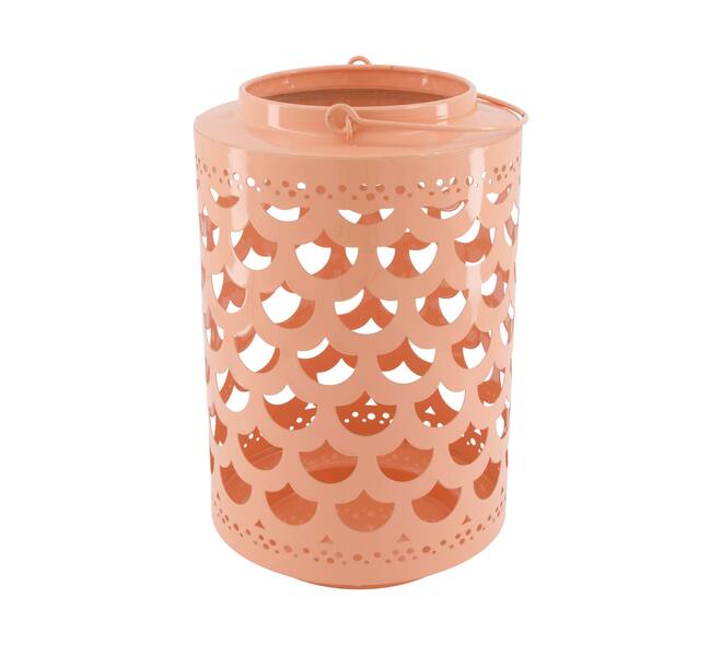 Lantern round metal 18.5x18.5x28cm