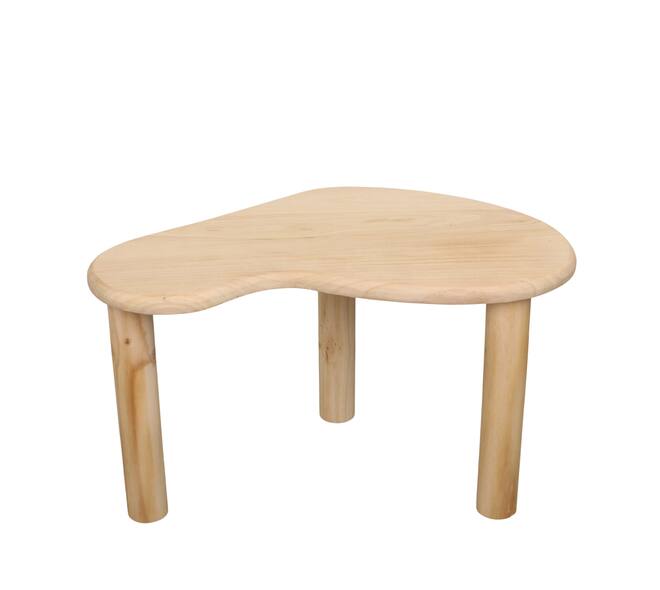 Side table organic paulownia wood 77x49x49cm