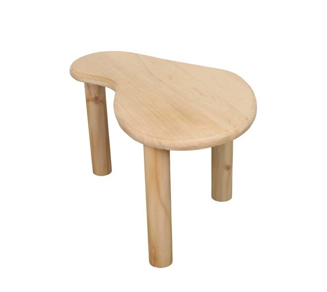 Side table organic paulownia wood 77x49x49cm