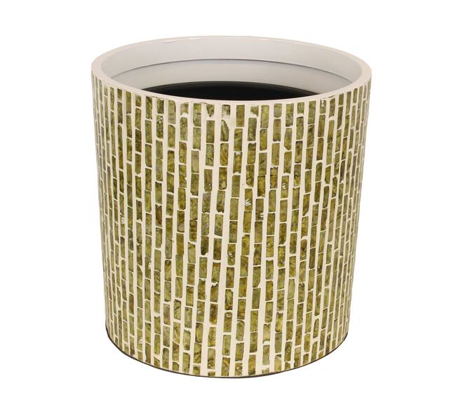 Planter round capiz 38.5x38.5x38cm