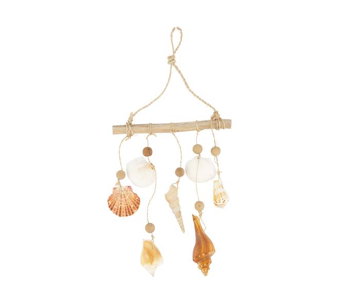 Hanger shells nature 18x2x36cm