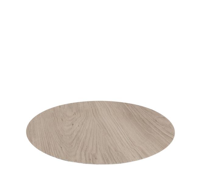 Plate round plastic 33x33x2cm