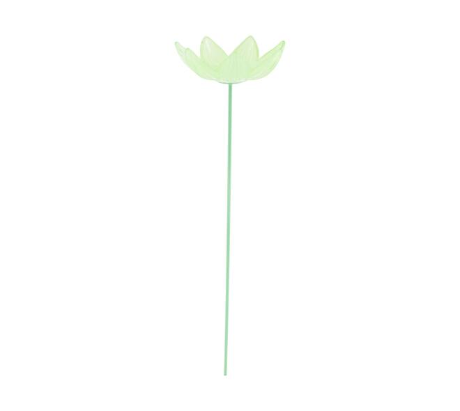 Flower glass on stick 11x11x45cm