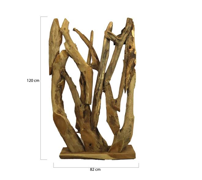 Teak Roomdivider branches 82x20x120cm
